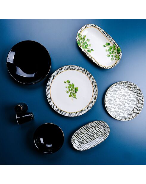 Service de table multicolore - 29 pièces