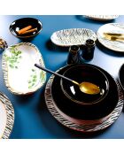 Service de table multicolore - 29 pièces