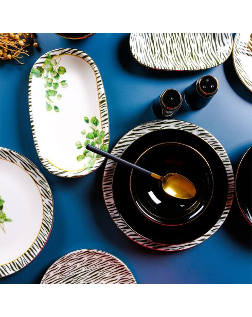 Service de table multicolore - 29 pièces