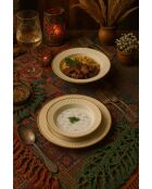 Service de table blanc/or - 24 pièces