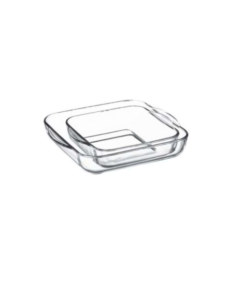 2 transparante glazen mallen