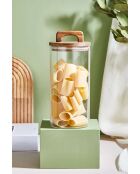 Bocal avec couvercle transparent - 20x10 cm