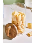 Bocal avec couvercle transparent - 20x10 cm