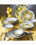 Service de table multicolore - 24 pièces