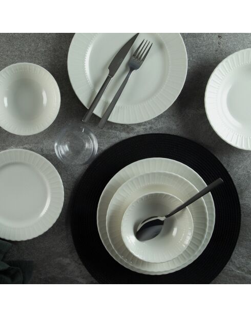 Servizio da tavola bianco - 24 pezzi