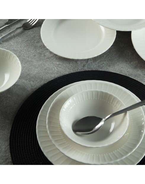 Servizio da tavola bianco - 24 pezzi