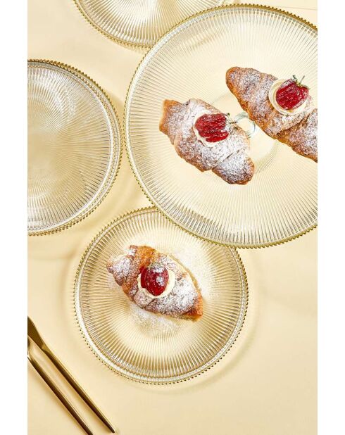 Set da dessert trasparente - 7 pezzi