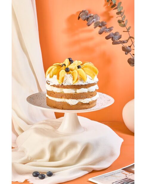 Piatto da portata per torta bianco - D.28 cm