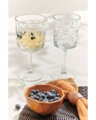 Lot de 4 verres à vin transparents - 330 ml