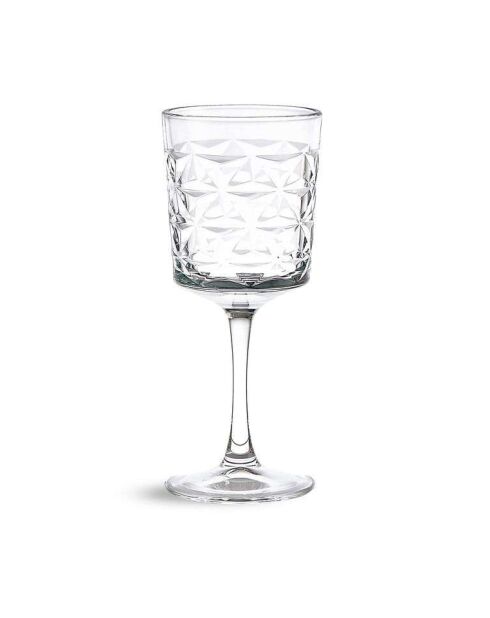 Lot de 4 verres à vin transparents - 330 ml