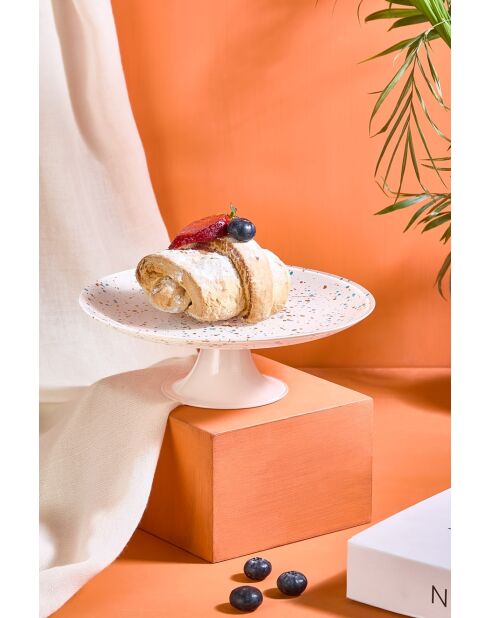 Piatto da portata per torta bianco - D.21 cm