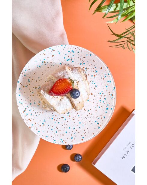 Piatto da portata per torta bianco - D.21 cm