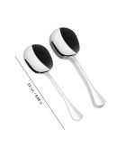 Lot de 2 Cuillères de service chrome