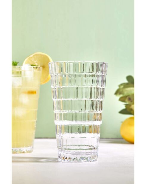 Lot de 2 verres transparents - 300 ml