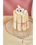 Piatto da portata trasparente - D.21 cm