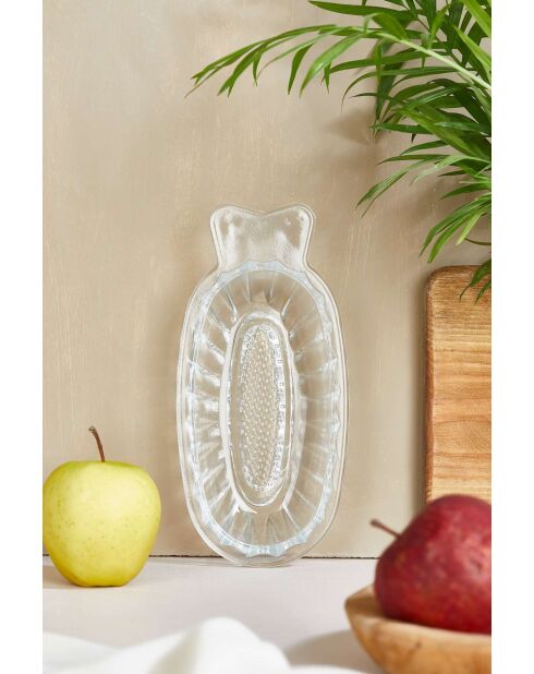 Piatto piccolo trasparente - 9,5x20 cm