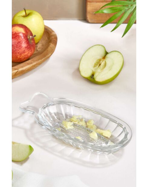 Piatto piccolo trasparente - 9,5x20 cm