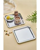 6 vassoi da portata in argento - 22x22 cm