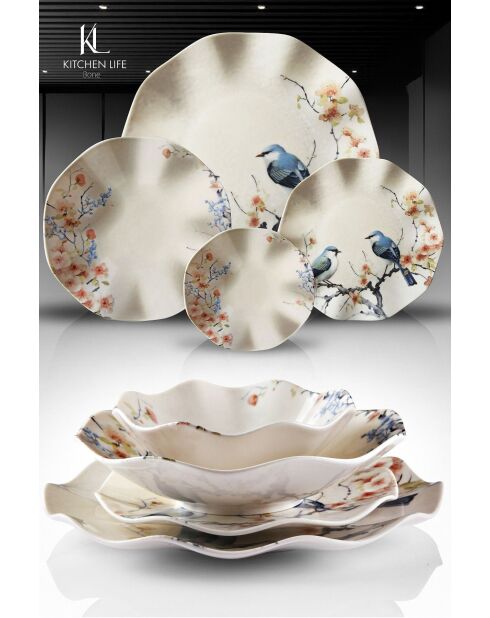 Servizio da tavola multicolor - 24 pezzi