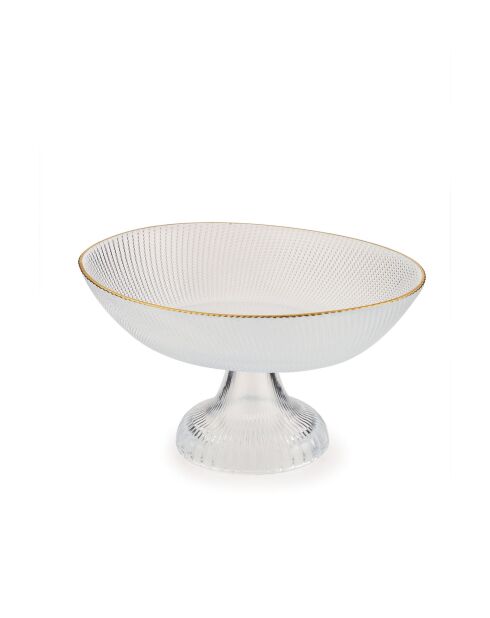 Plat à fruits transparent - 23x18x12 cm