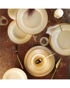 Service de table crème/or - 18 pièces