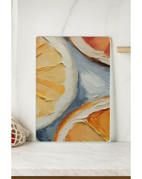 Tabla de cortar multicolor - 30x40 cm