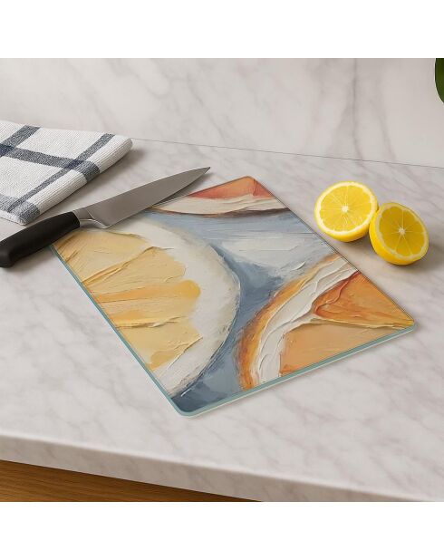 Tabla de cortar multicolor - 30x40 cm