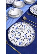 Service de table multicolore - 18 pièces