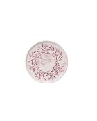 6 piatti da dessert rossi/bianchi - D.19,3 cm