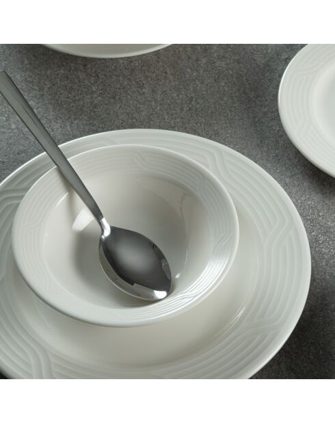 Servizio da tavola bianco - 24 pezzi