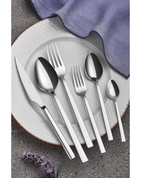 Set posate cromate - 36 pezzi