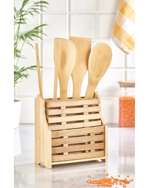 Set Repose-cuillères en bois - 9 pièces