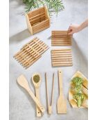 Set Repose-cuillères en bois - 9 pièces