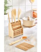 Set Repose-cuillères en bois - 9 pièces