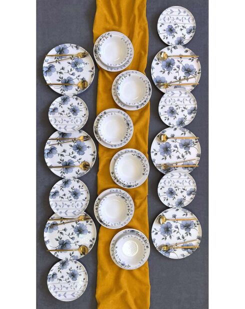 Servizio da tavola multicolor - 24 pezzi