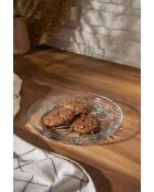 Plat à gâteau transparent - D.19 cm