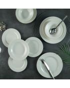 Service de table blanc - 24 pièces