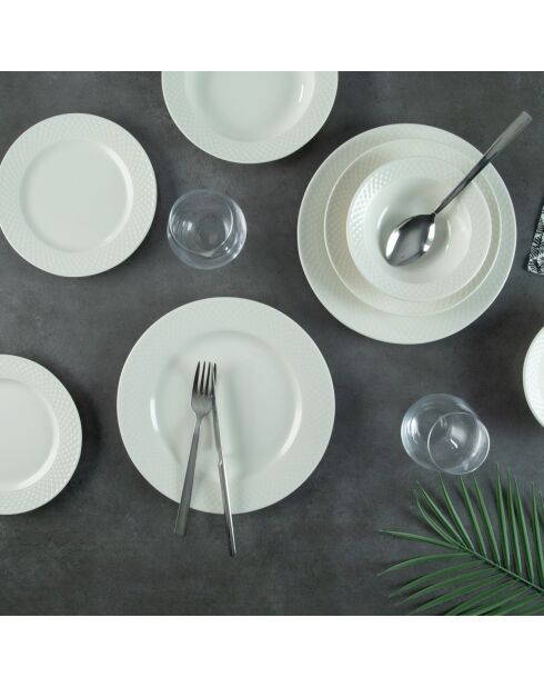 Servizio da tavola bianco - 24 pezzi