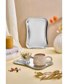 6 vassoi da portata in argento - 25x15 cm