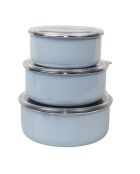 3 Boîtes de rangement bleues