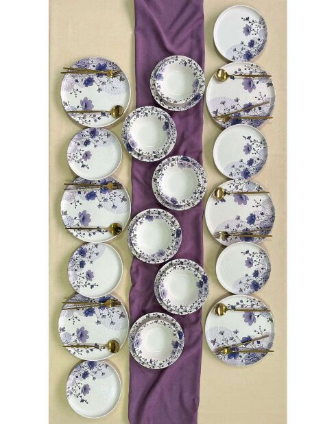 Servizio da tavola multicolor - 24 pezzi