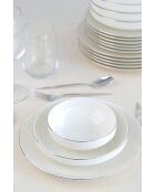 Service de table blanc - 24 pièces