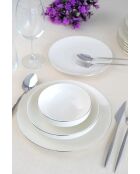 Service de table blanc - 24 pièces