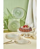 Set da dessert trasparente - 7 pezzi