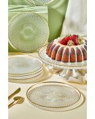 Set da dessert trasparente - 7 pezzi