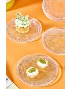 6 piatti da dessert trasparenti - D.16 cm