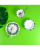 Servizio da tavola bianco/verde - 18 pezzi