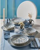 Mehrfarbiges Tafelservice - 24 Stück