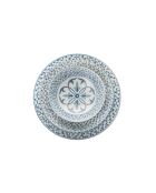 Mehrfarbiges Tafelservice - 24 Stück