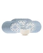 Mehrfarbiges Tafelservice - 24 Stück